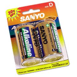 DF SANYO Alkalická baterie D (R20), blistr 2 ks