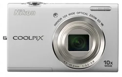 DFK NIKON kompakt COOLPIX S6200, 16MPix, silver, 10x zoom VR