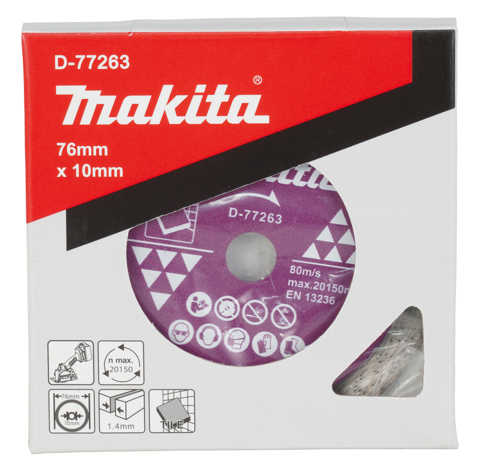 Diamantový rezný kotúč MAKITA 76x1,4x10 mm