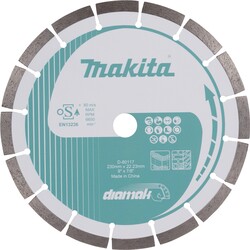 Diamantový rezný kotúč Makita D-80117 segmentový Diamak 230x22,23 mm