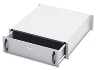 Digitus 19” uzamykateľný šuplík 3U farba sivá RAL 7035 DN-19 KEY-3U