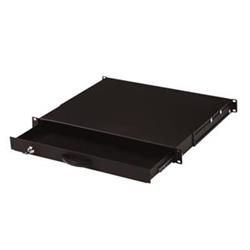 Digitus 19" uzamykatelný šuplík na klávesnici 1U černý RAL 9005 DN-19 KEY-1U-SW - Síťové adaptéry - karty