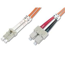 DIGITUS Fiber Optic Patch Cord, LC to SCMultimode 50/125 µ, Duplex Length 2m