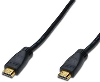 DIGITUS HDMI 3D prepojovací kábel s integrovaným zesilovačem,30m, AWG26, 2x tienenie, M/M, UL, pozlátené konektory, čierny AK-330