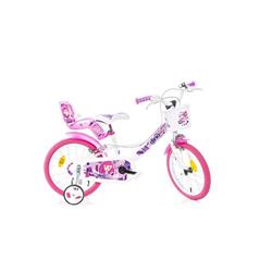 Dino bikes 166 RSN FAIRY Biela, ružová potlač 16"