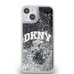 DKNY Liquid Glitter Arch Logo Zadní Kryt pro iPhone 13 Black