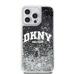 DKNY Liquid Glitter Arch Logo Zadní Kryt pro iPhone 13 Pro Max Black