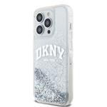 DKNY Liquid Glitter Arch Logo Zadní Kryt pro iPhone 13 Pro Max Transparent