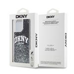 DKNY Liquid Glitter Arch Logo Zadný kryt pre iPhone 13 Pro Black