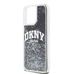 DKNY Liquid Glitter Arch Logo Zadný kryt pre iPhone 13 Pro Max Black