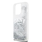 DKNY Liquid Glitter Arch Logo Zadný kryt pre iPhone 13 Pro Transparent
