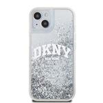 DKNY Liquid Glitter Arch Logo Zadný kryt pre iPhone 14 Transparent