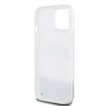 DKNY Liquid Glitter Arch Logo Zadný kryt pre iPhone 15 Transparent