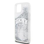DKNY Liquid Glitter Arch Logo Zadný kryt pre iPhone 15 Transparent