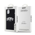 DKNY Liquid Silicone Arch Logo MagSafe Back Cover pre iPhone 15 Plus Black