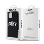 DKNY Liquid Silicone Arch Logo MagSafe zadný kryt pre iPhone 11 Black