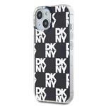 DKNY PC/TPU károvaný vzor zadného krytu pre iPhone 15 Black