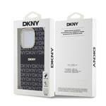 DKNY PC/TPU opakovaný vzor Tonal Stripe Magsafe zadný kryt pre iPhone 13 Pro Max Black