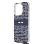 DKNY PC/TPU opakovaný vzor Tonal Stripe Magsafe zadný kryt pre iPhone 13 Pro Max Blue