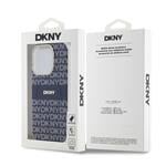 DKNY PC/TPU opakovaný vzor Tonal Stripe Magsafe zadný kryt pre iPhone 14 Pro Max Blue