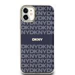 DKNY PC/TPU opakujúci sa vzor Tonal Stripe Magsafe zadný kryt pre iPhone 11 Blue