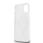 DKNY PC/TPU opakujúci sa vzor Tonal Stripe Magsafe zadný kryt pre iPhone 11 Pink