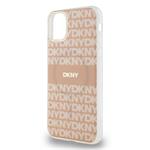 DKNY PC/TPU opakujúci sa vzor Tonal Stripe Magsafe zadný kryt pre iPhone 11 Pink