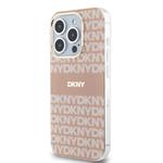 DKNY PC/TPU opakujúci sa vzor Tonal Stripe Magsafe zadný kryt pre iPhone 13 Pro Max Pink