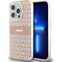 DKNY PC/TPU opakujúci sa vzor Tonal Stripe Magsafe zadný kryt pre iPhone 14 Pro Max Pink