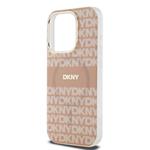 DKNY PC/TPU opakujúci sa vzor Tonal Stripe Magsafe zadný kryt pre iPhone 14 Pro Pink