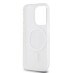 DKNY PC/TPU opakujúci sa vzor Tonal Stripe Magsafe zadný kryt pre iPhone 15 Pro Pink