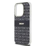 DKNY PC/TPU Repeat Pattern Tonal Stripe Magsafe Zadní Kryt pro iPhone 15 Pro Black