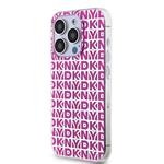 DKNY PC/TPU zadný kryt s opakovaným vzorom pre iPhone 15 Pro Max Pink