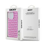 DKNY PC/TPU zadný kryt s opakovaným vzorom pre iPhone 15 Pro Max Pink
