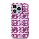 DKNY PC/TPU zadný kryt s opakujúcim sa vzorom pre iPhone 15 Pro Pink