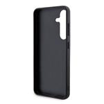 DKNY PU kožený zadný kryt s károvaným vzorom a pruhmi pre Samsung Galaxy S24+ Black