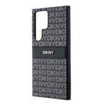 DKNY Zadný kryt PC/TPU s opakujúcim sa vzorom v tvare pruhu pre Samsung S24 Ultra Black
