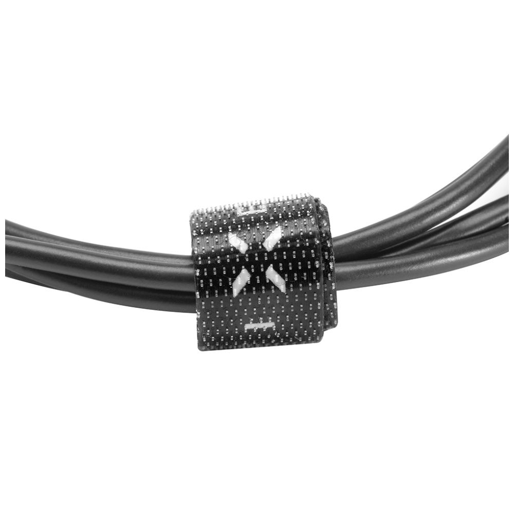 Dlhý dátový a nabíjací kábel FIXED s konektormi USB/USB-C, USB 2.0, 2 metre, čierny