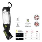 Dobíjacia pracovná baterka P4518 COB LED + LED, 380 lm, 2500 mAh