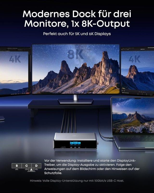 Dokovacia stanica 14 v 1 Anker Prime 140 W