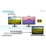 Dokovacia stanica i-tec USB-C Metal Nano 2x HDMI, PD 100W + nabíjačka 100W (balík)