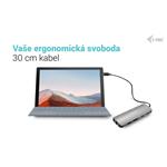 Dokovacia stanica i-tec USB-C Metal Nano 2x HDMI, PD 100W + nabíjačka 100W (balík)