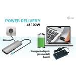 Dokovacia stanica i-tec USB-C Metal Nano 2x HDMI, PD 100W + nabíjačka 112W