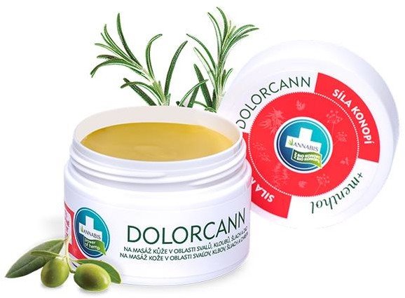 DOLORCANN BIO Konopná mast na masáže + mentol 50ml
