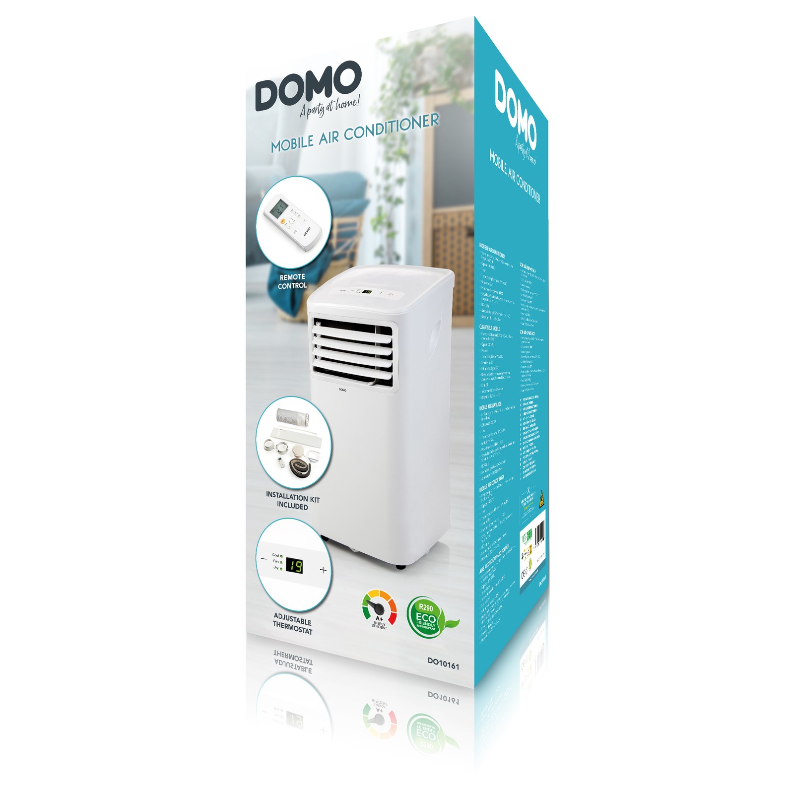 DOMO DO10161 Mobilná klimatizácia 7000 BTU A+