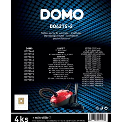 DOMO DO42TS-2 Textilní sáčky do vysavače, 4 ks 