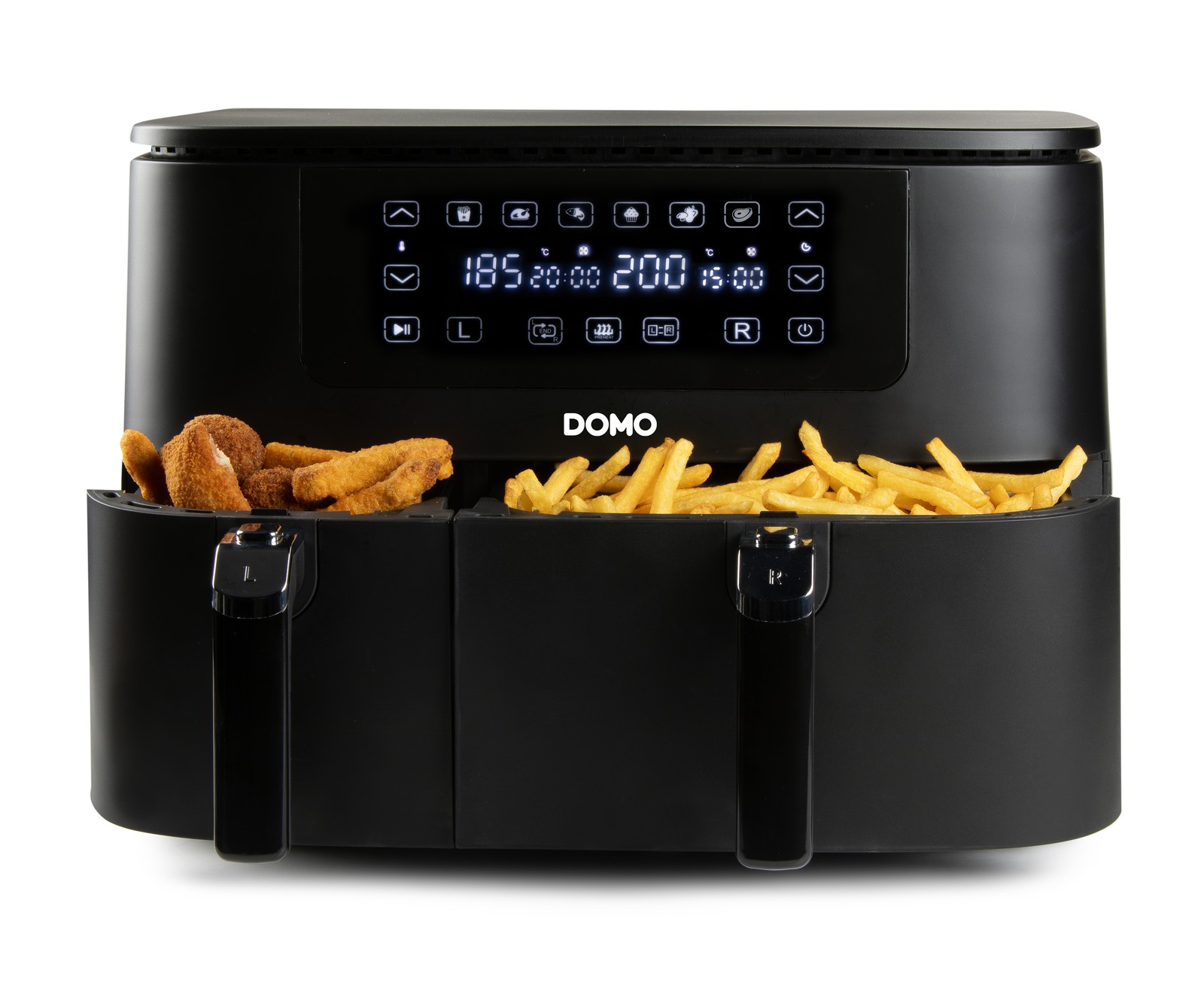 DOMO DO546FR Dvojitá horkovzdušná fritéza 3+6 l