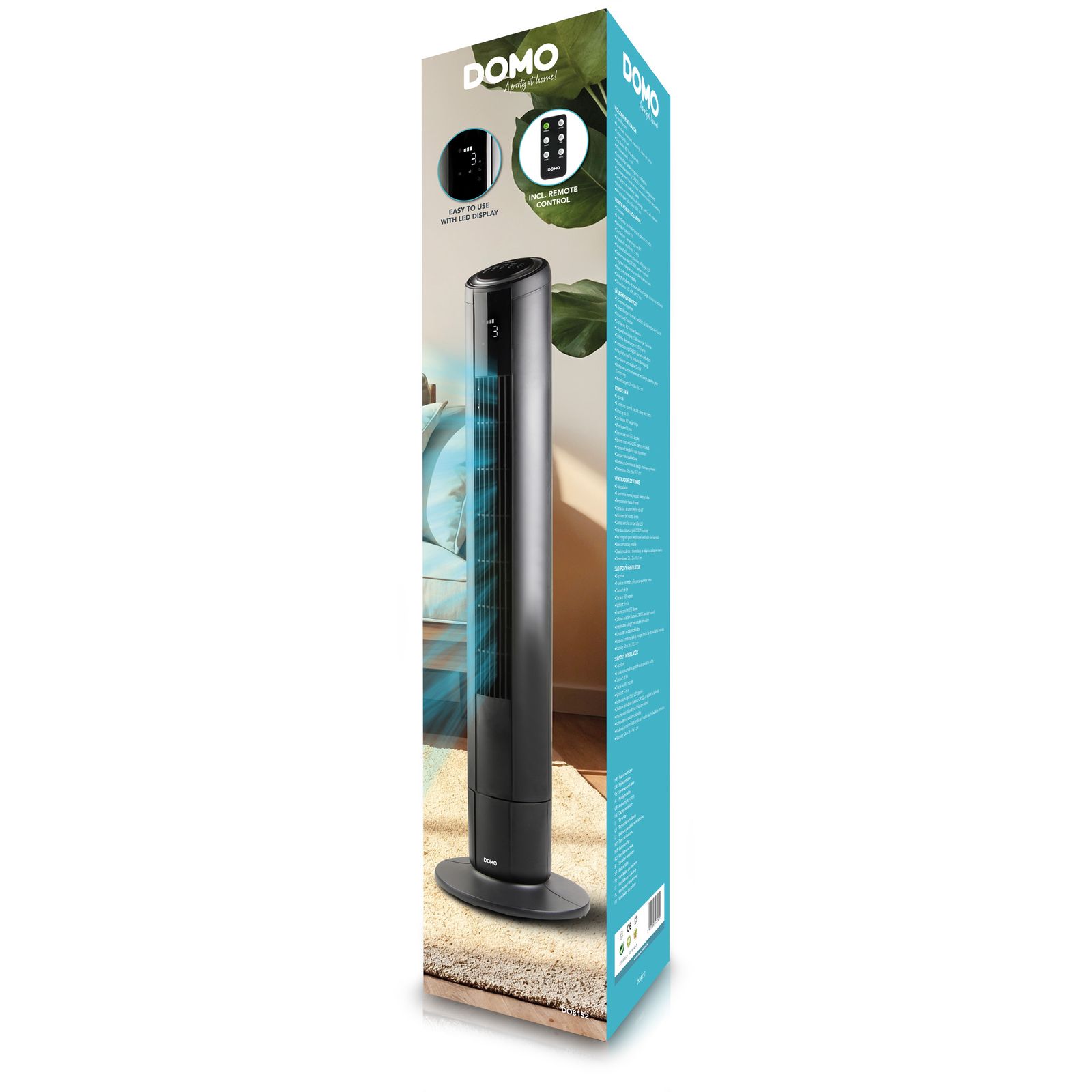 DOMO DO8152 Stĺpový ventilátor s diaľkovým ovládaním