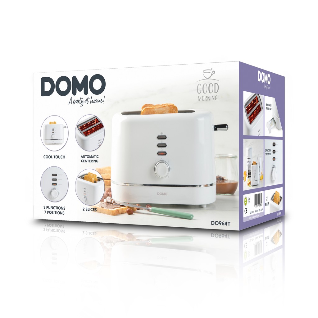 DOMO DO964T Topinkovač, bílá