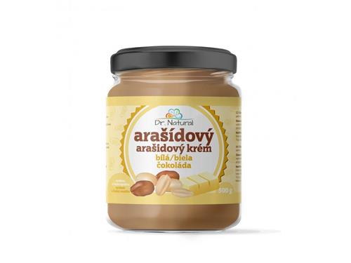 Dr.Natural Arašídový krém s bílou čokoládou, 500 g